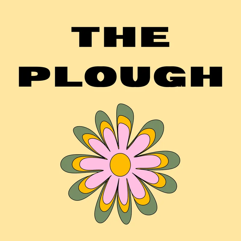 The Plough: retro flower illustration