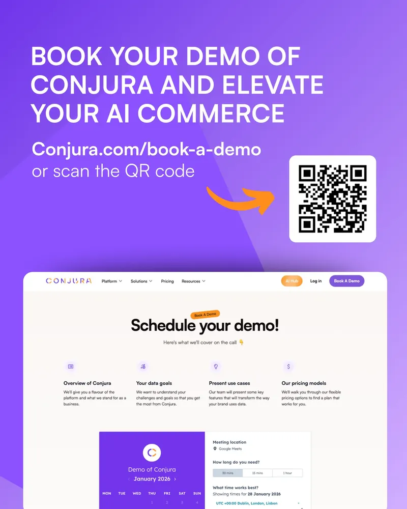 Book your demo of Conjura